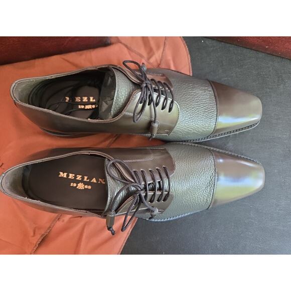 Mezlan SOKA 15089 Real Deerskin Oxford Dress Shoe Size 11m Made In Spain main image 7